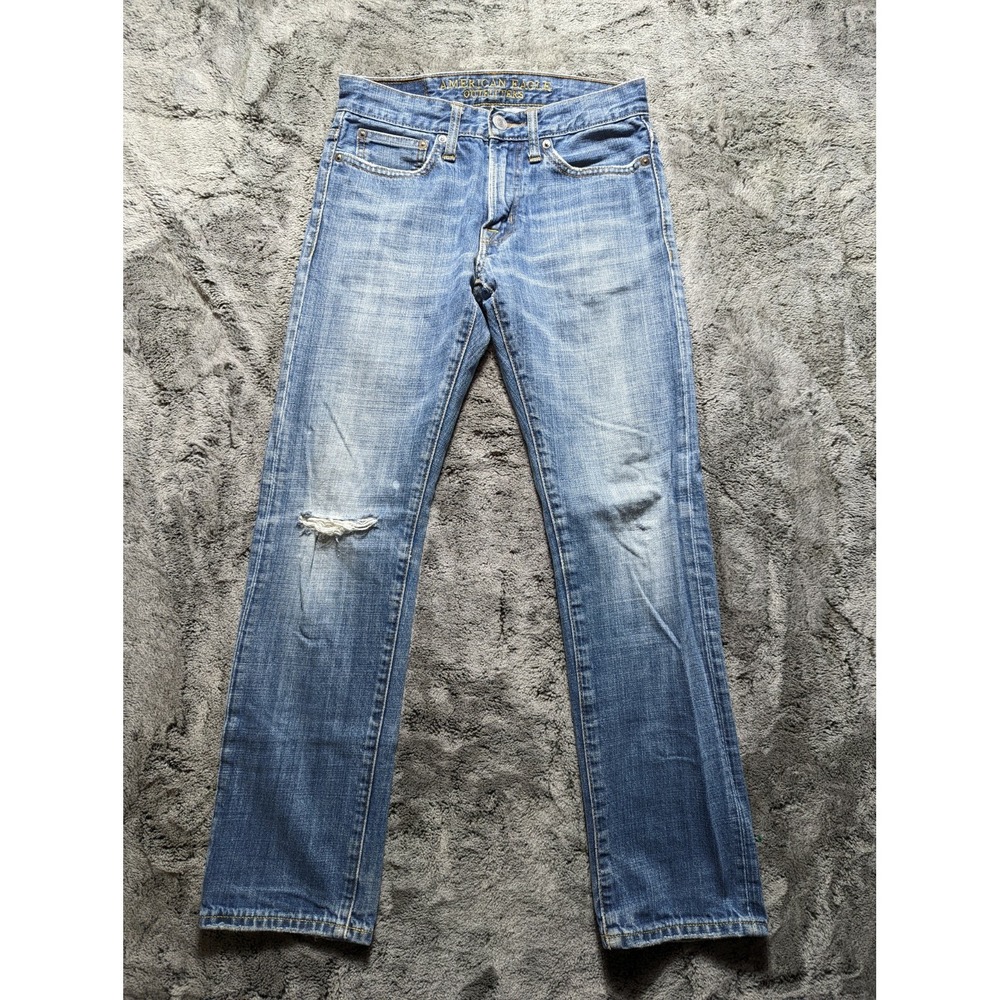 American Eagle Original Slim Straight Jeans Men's Size 26/28 Medium Wash